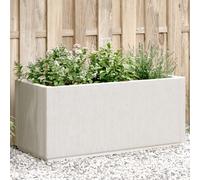 vidaXL Fioriera da Giardino Bianca 80x36x35 cm in PP