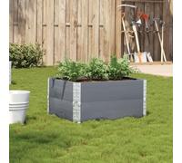 Fioriera da Giardino Grigia 80x60 cm Legno Massello di Pino - Cassetta per Fiori Impilabile e Pieghevole per Balcone, Terrazza o Orto - Design Rustico con Cerniere Zincate e Drenaggio Ottimale