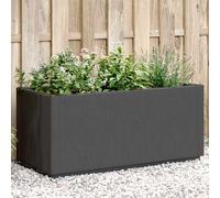 Fioriera da Giardino Grigio Scuro 80x36x35 cm in PP