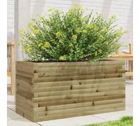 Fioriera da Giardino in Legno di Pino Impregnato 90x40x45,5 cm per Piante e Fiori - Cassone Fioriera Rustico con Drenaggio Ideale per Orto, Balcone Giardino - Struttura Robusta e Stabile
