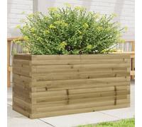 Fioriera da Giardino in Legno di Pino Impregnato 90x40x46 cm - Cassetta per Piante e Fiori Resistente agli Agenti Atmosferici, Ampio Spazio Coltivazione, Ideale per Balcone Terrazzo Giardino