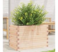 Fioriera da Giardino in Legno Massello di Pino 70x40x45,5 cm - Cassetta per Piante Rustica, Ampia e Resistente Fiori, Erbe Aromatiche e Orto - Struttura Stabile con Fondo Aperto per Ottimo Drenaggio