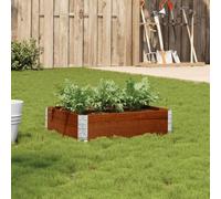 Fioriera da Giardino in Legno Massello di Pino 80x60 cm, Cassone per Piante Impilabile e Pieghevole con Cerniere Zincate, Ideale per Fiori, Orto, Balconi Terrazze, Design Rustico e Resistente