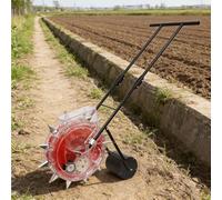 Fioriera da giardino manuale con becco d'anatra e ruota in acciaio inox, strumento multifunzionale per piantare arachidi, mais, soia e altro ancora