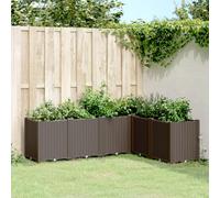 Fioriera da Giardino Marrone 160x120x53 cm in PP