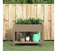 Fioriera da Giardino Marrone Chiaro 110x45x79 cm Polipropilene