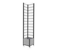 Fioriera da giardino rialzata in plastica per piante rampicanti, ideale per pomodori, rose e piante rampicanti, perfetta per giardinaggio verticale