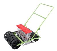 Fioriera da giardino, Seminatrice in metallo for ortaggi, spaziatura regolabile tra le file, seminatrice a file con guida a piedi for mais, fagioli, cotone, arachidi(6 Row)