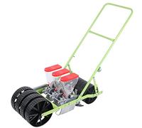 Fioriera da giardino, Seminatrice in metallo for ortaggi, spaziatura regolabile tra le file, seminatrice a file con guida a piedi for mais, fagioli, cotone, arachidi(3 Row)