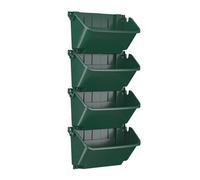 Fioriera da Giardino Verticale | 4 Pezzi Vasi Verticali Traspiranti Con Drenaggio - Fioriera a Torre per Fragole | per Decorazione su Patio, Piantare Piante: Ciliegie, Fragole, Viti Rampicanti, Verdur