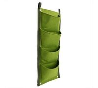 Fioriera da giardino verticale con 4 tasche, ideale per la crescita delle piante e per la decorazione della casa, ufficio, cortile da giardino