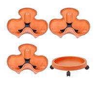 Fioriera da giardino verticale, contenitore impilabile a 4 ripiani, drenaggio automatico, per esterni, con ruote e vassoio inferiore, per fragole, verdure, frutta, balcone, interni ed esterni