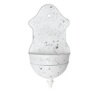 Fioriera da parete in ferro, superficie invecchiata, vaso da fiori sospeso,