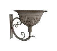 Fioriera da parete in ferro, supporto per piante da campagna francese per verde e giardino, decorazione da parete, fioriera da giardino, supporto per piante da giardino, patio, portico, cortile