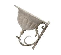 Fioriera da parete in ferro, supporto per piante da campagna francese per verde e giardino, decorazione da parete, fioriera da giardino, supporto per piante da giardino, patio, portico, cortile
