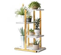 Fioriera Design Moderna Scaffale 4 Ripiani 113x40x20cm Casa Ufficio Anticato