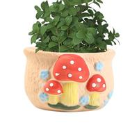 Fioriera di funghi - Vaso da fiori decorativo, fioriera da giardino unico | Fioriera dal design a fungo fantasioso, contenitore da esterno durevole, decorativo leggero vaso