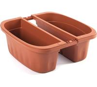Fioriera Doppia Klunia 40 cm Terracotta