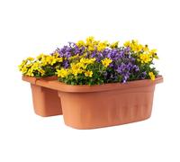 Fioriera Doppia Klunia Bama Pp Terracotta Cm 50X19,8 H.cm 18,5