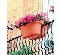 FIORIERA DOPPIA KLUNIA DA BALCONE 50x19,8x18,5h (x2) agganci regolabili