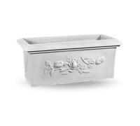 Fioriera Festonata Rettangolare Ducale 80 cm Bianco