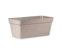 FIORIERA FIORIERE Vaso Rettangolare plastica Forte 100 CM Colore Avana Modello Cleo AMDGarden