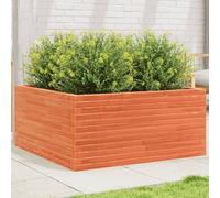 Fioriera Giardino 100x100x46 cm in Legno Massello Pino - Fioriera da Esterno Resistente per Fiori, Piante e Orto Ampio Spazio con Fondo Aperto Drenaggio - Decorazione Rustica per Giardino e Terrazzo