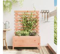 Fioriera Giardino in Legno Douglas con Rastrelliera 79x39,5x114cm per Piante Rampicanti, Fiori e Orto - Resistente alle Intemperie, Contenitore Spazioso Struttura Solida per Esterni e Balconi