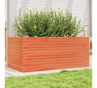 Fioriera Giardino Marrone Cera 110x60x46 cm Legno Massello Pino