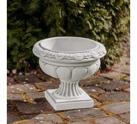 Fioriera greca fioriera 32 cm 18 kg 6 litri grigio cemento antigelo