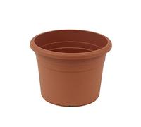 fioriera greemotion Fiona, fioriera in plastica resistente ai raggi UV, fioriera con fori inferiori, volume circa 35 l, circa Ø 50 x H 35,5 cm