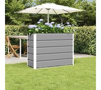 Fioriera Grigio chiaro 100 x 40 x 75 cm Acciaio