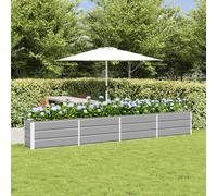 Fioriera Grigio chiaro 320 x 40 x 45 cm Acciaio
