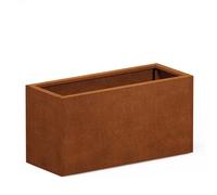 Fioriera Herstera PLANTER 40 in Acciaio Corten 100x40x50 cm