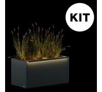 Fioriera Herstera PLANTER 50 KIT COMPLETO in Metallo 100x50x50 cm