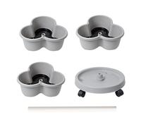 Fioriera impilabile - Sistema di coltivazione da giardino a torre, vasi da fiori con ruote rimovibili, sistema di coltivazione delle piante, contenitore a più livelli per fiori di fragole e verdure