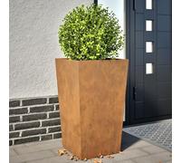 Fioriera in Acciaio Resistente alle Intemperie 45x45x75 cm, Ideale per Giardino, Balcone o Terrazza, Design Moderno e Durevole, Protezione da Erbacce e Parassiti, Versatile e Facile da Mantenere