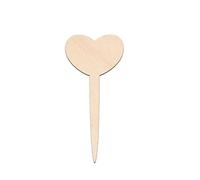 Fioriera in legno a forma di cuore for giardinaggio, vivaio, attrezzi for piantare erbe aromatiche, etichette in, for piante, da giardino per dare un nome alle piante(50pcs)