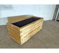 Fioriera in legno impregnato 60/90/120 x 400 x h. 400 mm. con telo interno