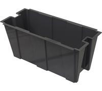 Fioriera Interna per Giardino Rigoglioso Colore Nero (79x35x37h cm) 66l
