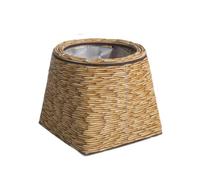 Fioriera intrecciata a mano per migliorare lo spazio abitativo con un aspetto naturale giardino balcone stoccaggio fornitura rattan fioriera cestino per piante da fiore