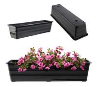 Fioriera KADAX in plastica, antracite, 60 cm