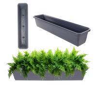 Fioriera KADAX con supporto e maniglie, antracite, 60 cm