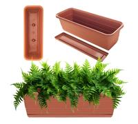 Fioriera KADAX incl. supporto, con o senza maniglie, terracotta, 50 cm