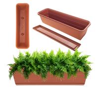 KADAX vaso per fiori da balcone 80cm + supporto in pietra