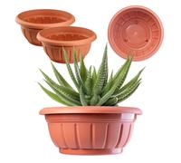 Fioriera KADAX, rotonda, 20 cm, terracotta, 2 pezzi