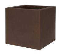 Fioriera KUBE VASO QUADRATO 50X50 H50 - EURO3PLAST RUGGINE