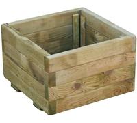 Fioriera Lasa IN Legno Impregnate Cm.40x40xH26 Fioriere Arredo Giardino