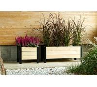 Fioriera in legno e metallo Lavanda 78 cm x 36 cm x h 32 cm