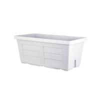 Bama Fioriera rettangolare effetto legno 80x40x34 cm - Ghiaccio